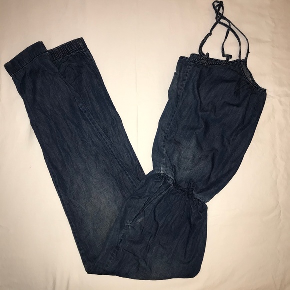 EXCLUSIVE CHIP FOSTER Denim Jumpsuit - Picture 2 of 7